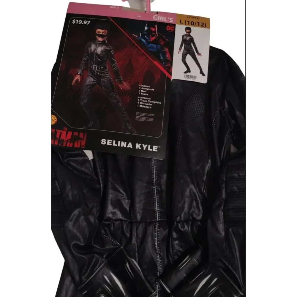 DC The Batman Selina Kyle 3 Piece Girls Costume Size Large 10 12 Rubies Netflix